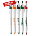 Overstocked "Elegant" Clicker Pen - White Barrels